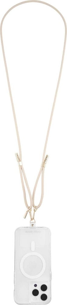 Case-Mate - Crossbody Strap for Most Cell Phones - Taupe Rope