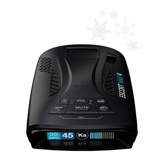 Escort - MAX 4 Radar and Laser Detector works with Apple CarPlay/Android Auto - Black