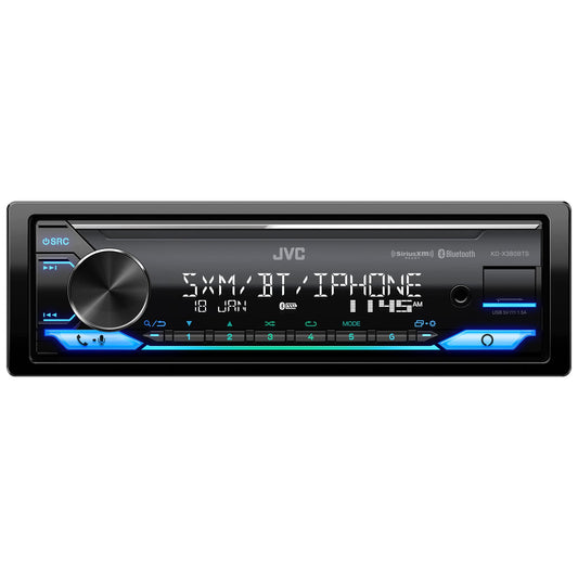 JVC - In-Dash Digital Media Receiver - Built-in Bluetooth - Satellite Radio-ready with Detachable Faceplate - Black