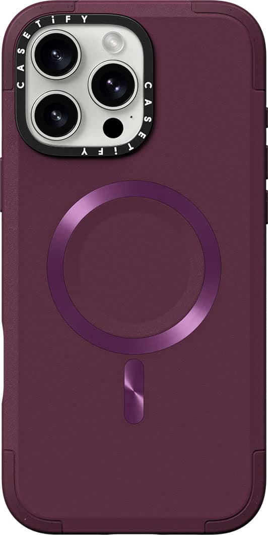 CASETiFY - Force Case with MagSafe for Apple iPhone 16 Pro Max - Mulberry