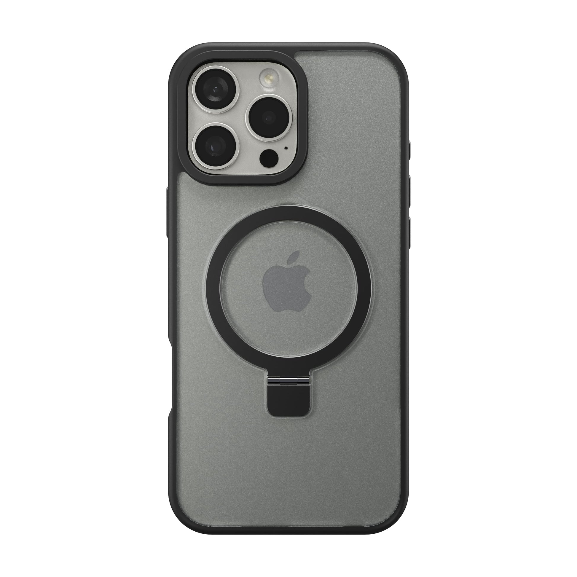 Insignia - Hard-Shell Case with MagSafe Kickstand for iPhone 16 Pro Max - Black
