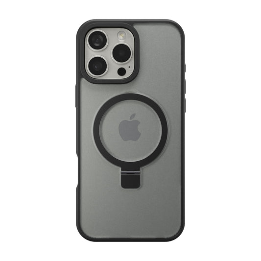 Insignia - Hard-Shell Case with MagSafe Kickstand for iPhone 16 Pro Max - Black