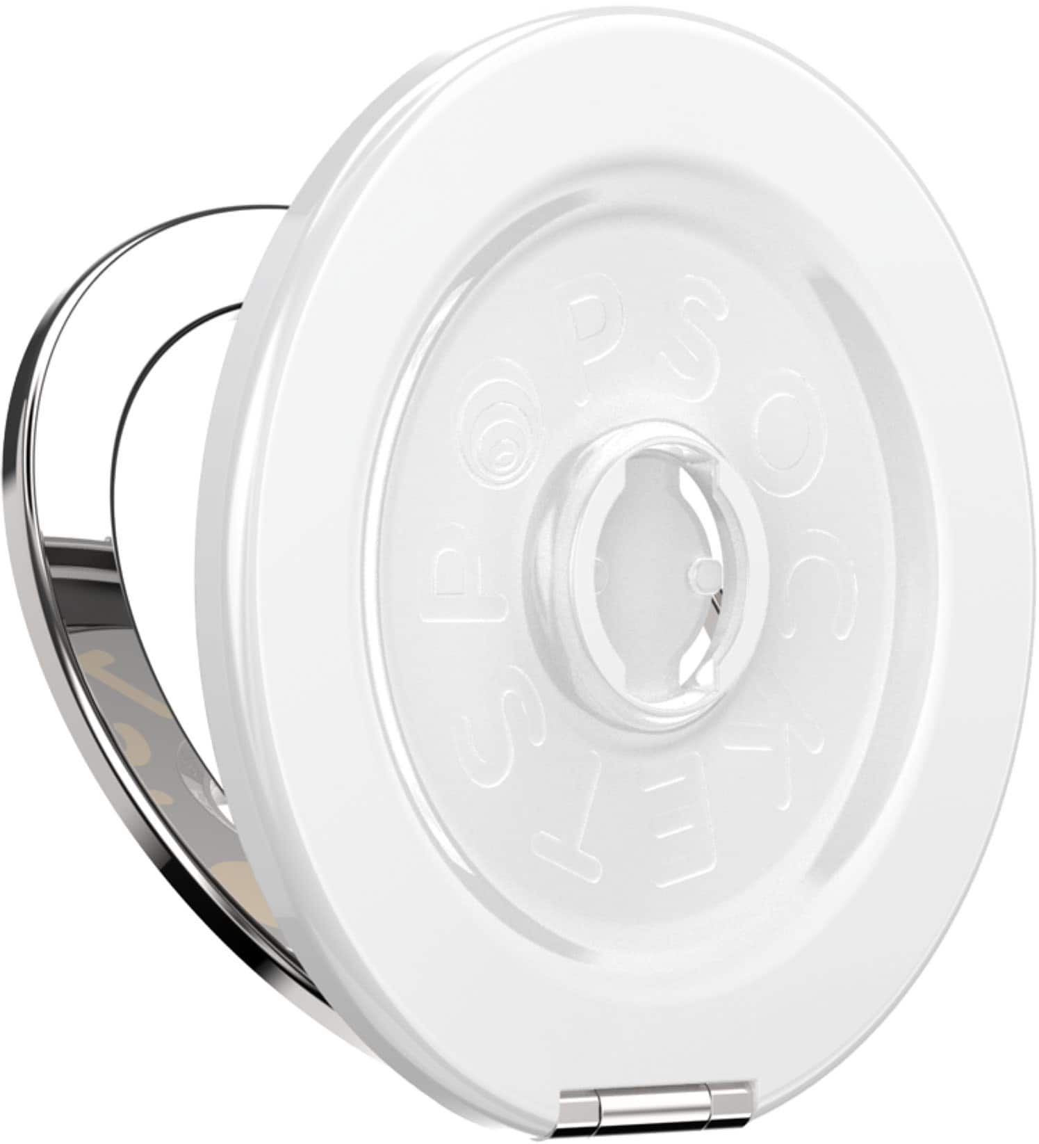 PopSockets - MagSafe Kick-Out BASE Only Compatible Only with PopTops Universal Magnetic Grip Base for Cell Phones - Glossy White