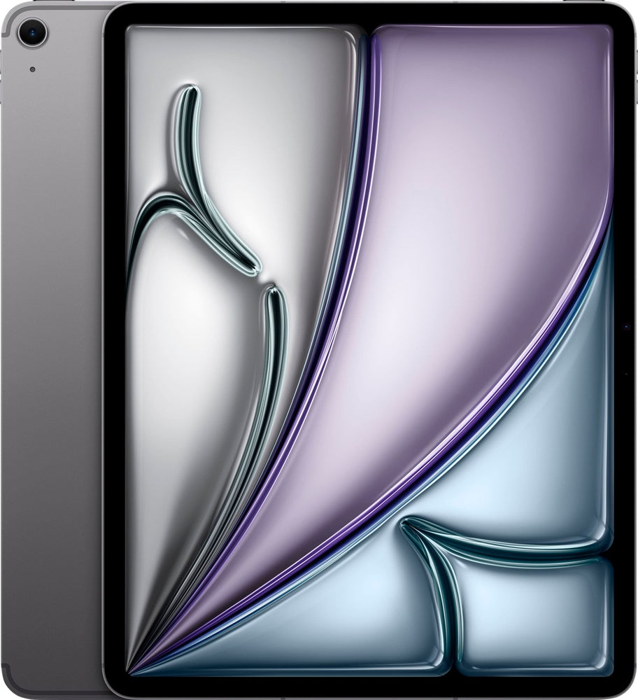 Apple - 13-inch iPad Air M3 chip Built for Apple Intelligence Wi-Fi + Cellular 256GB - Space Gray (Unlocked)