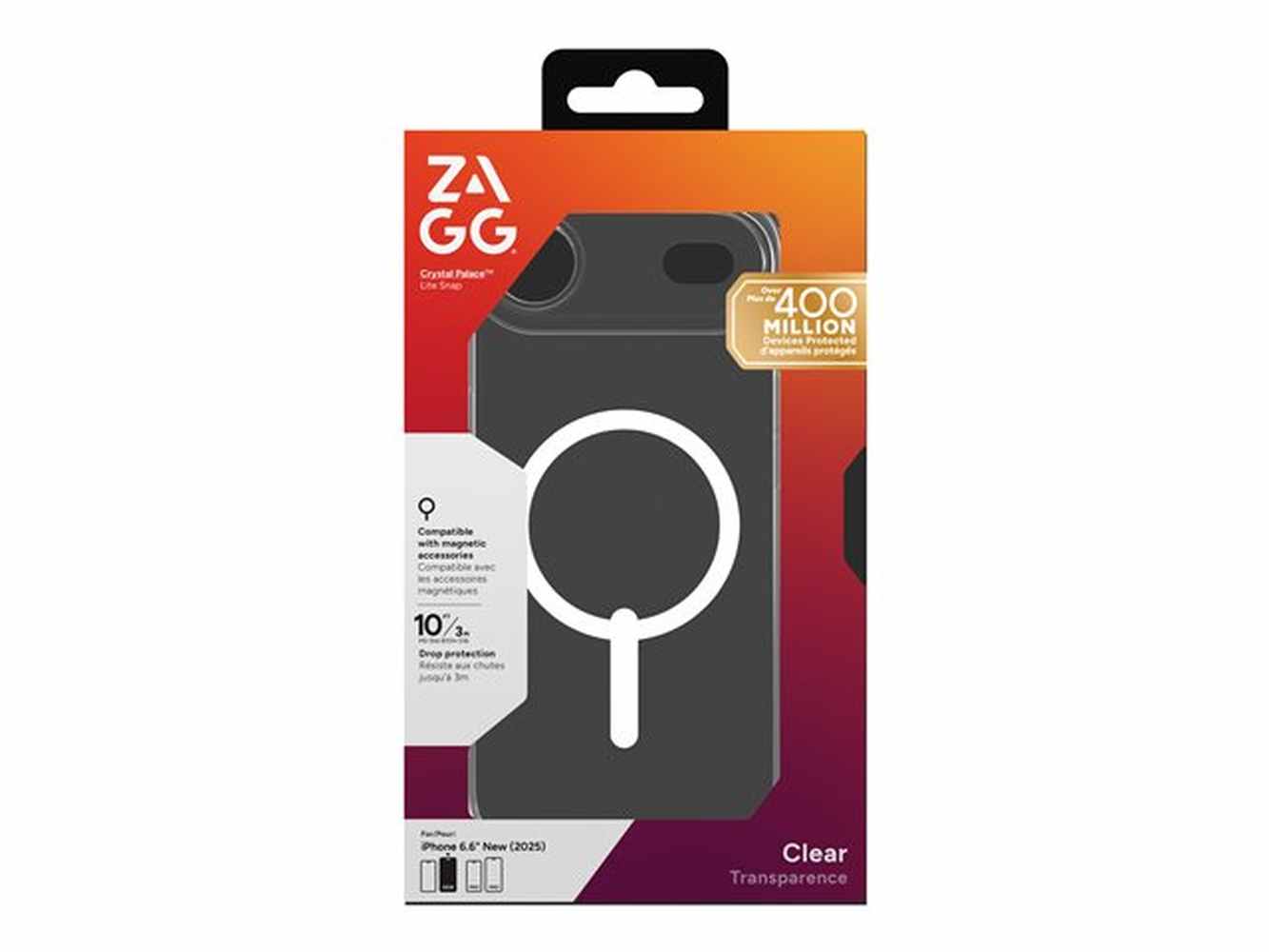 ZAGG - Crystal Palace Lite Snap Ultra-slim MagSafe-compatible for  iPhone Air - Clear