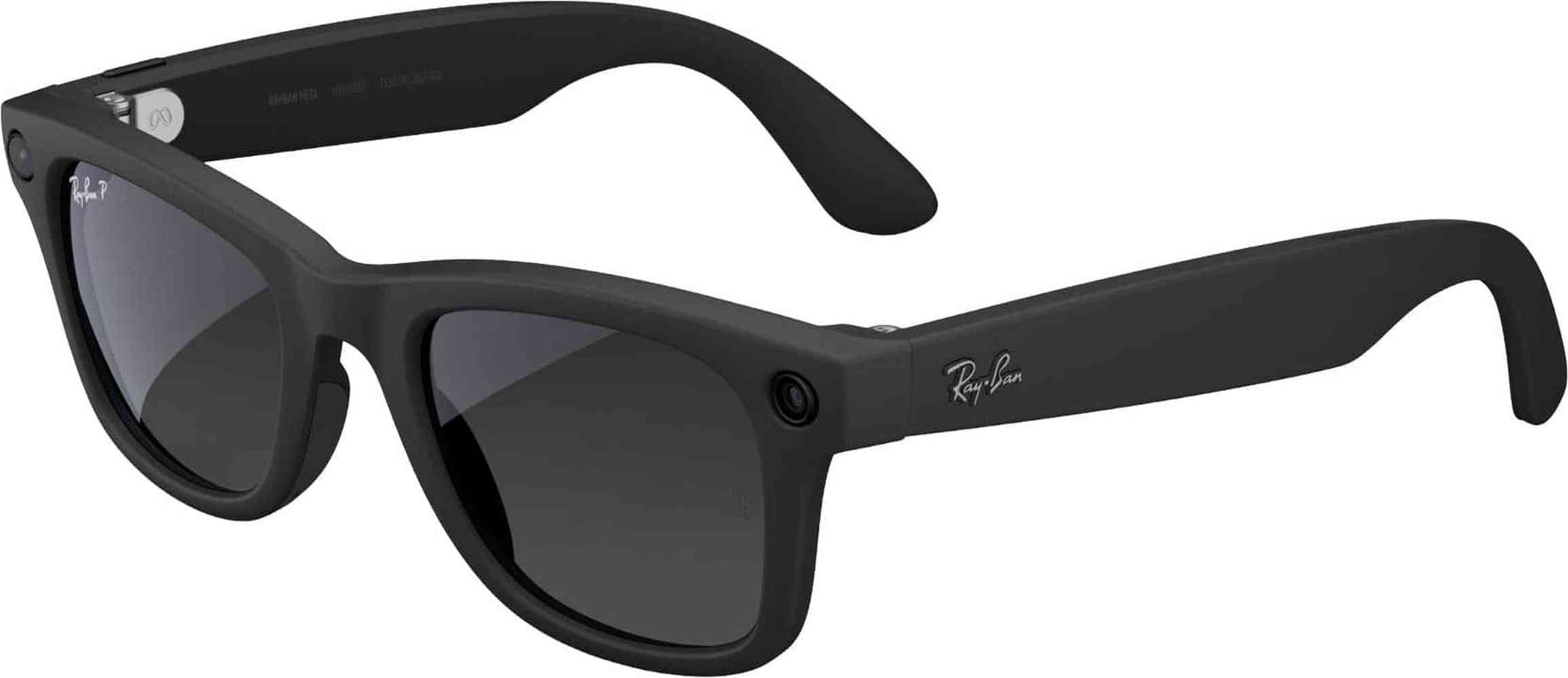 Ray-Ban  Meta Wayfarer Large (Gen 2) - Matte Polarized Gradient Graphite lenses - Black