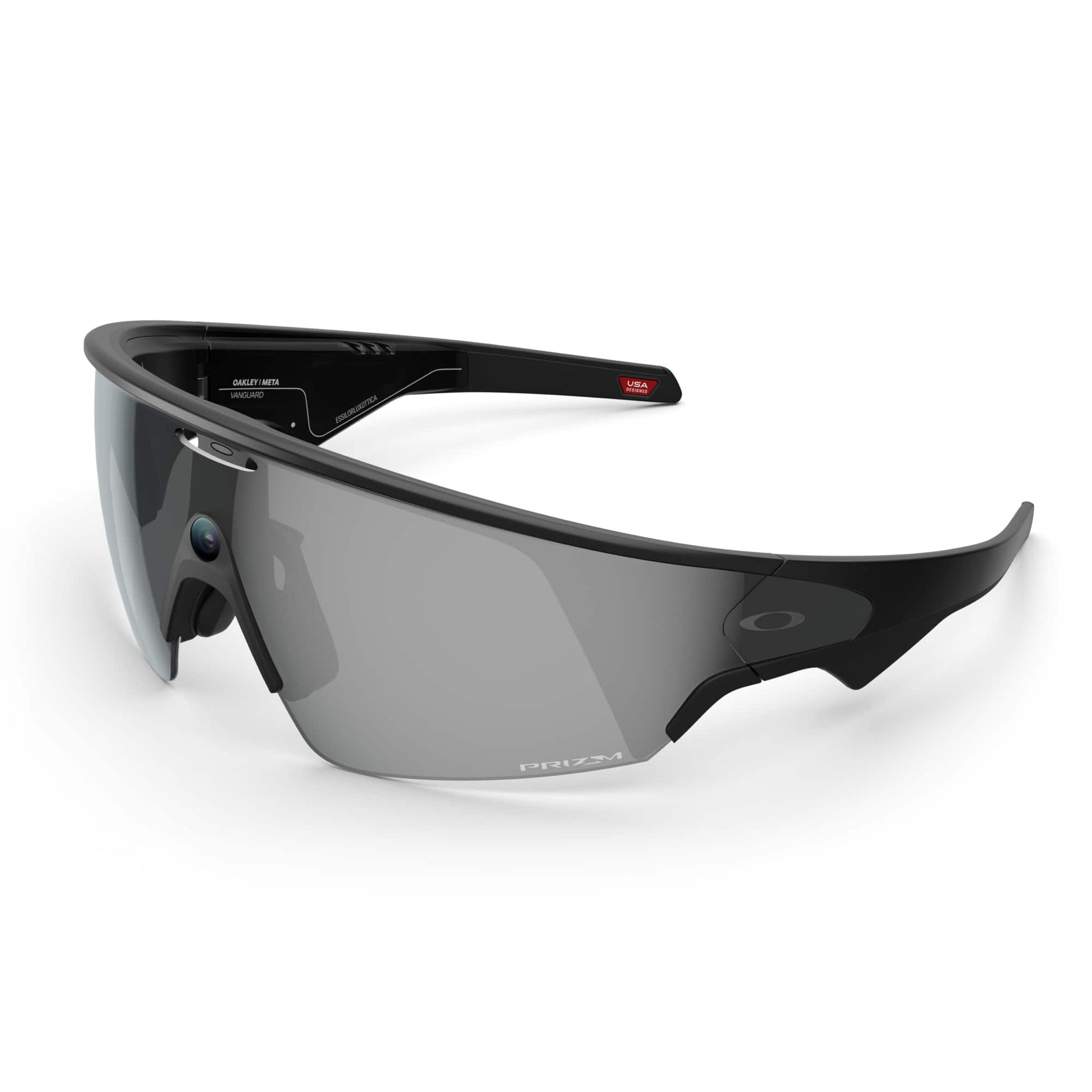Oakley Meta - Vanguard glasses with Meta AI Audio Photo Video Compatibility - Prizm Lens - Black