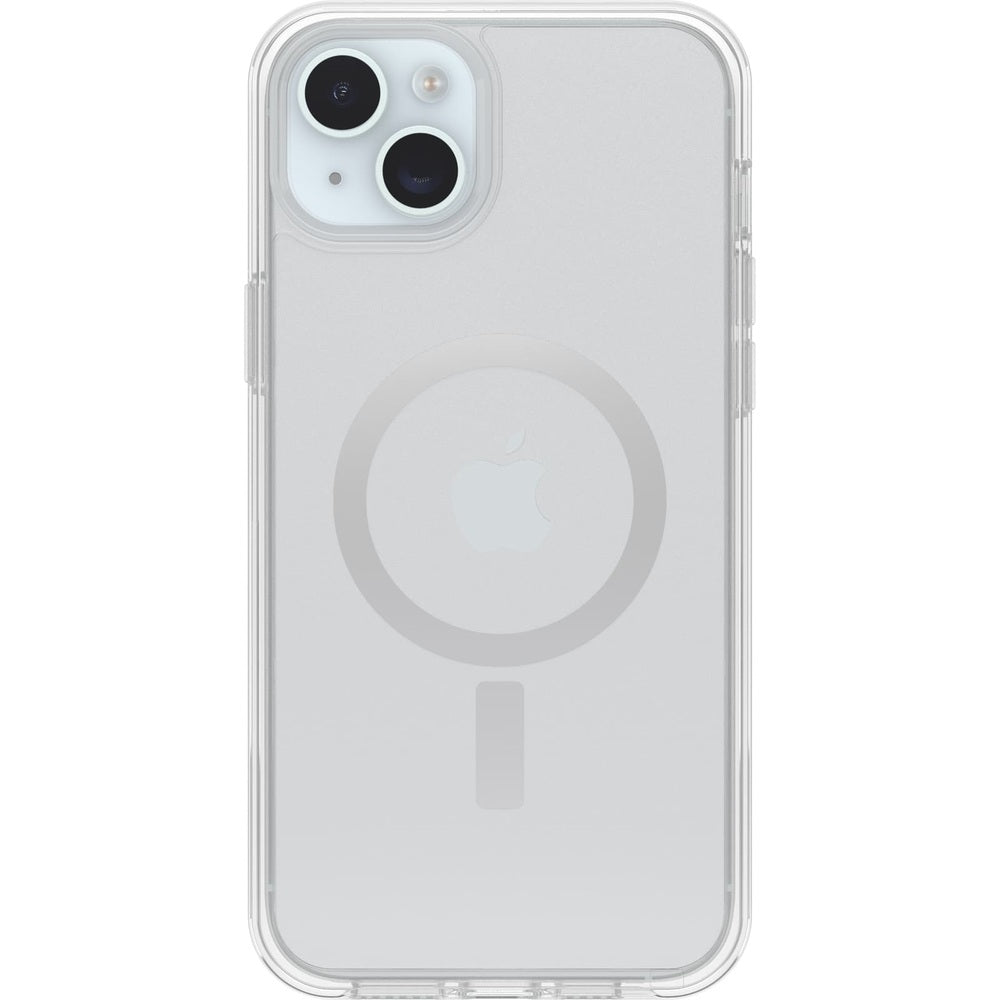 OtterBox - Symmetry Series Hard Shell for MagSafe for  iPhone 15 Plus and  iPhone 14 Plus - Clear