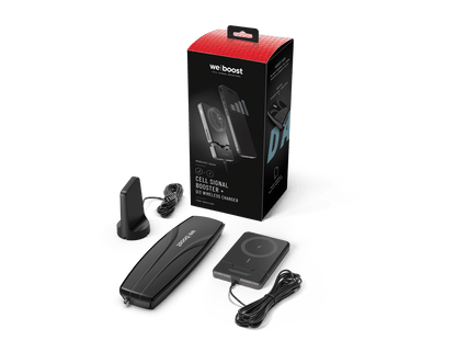 weBoost - Dash Cell Phone Signal Booster with Qi2/MagSafe Compatible Wireless Charger - Black