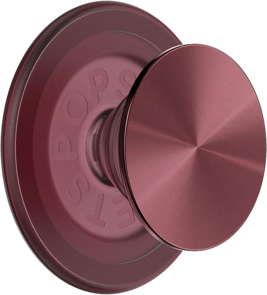 PopSockets - MagSafe PopGrip Universal Magnetic Grip  Stand with Adapter Ring for Cell Phones - Radial Oxblood