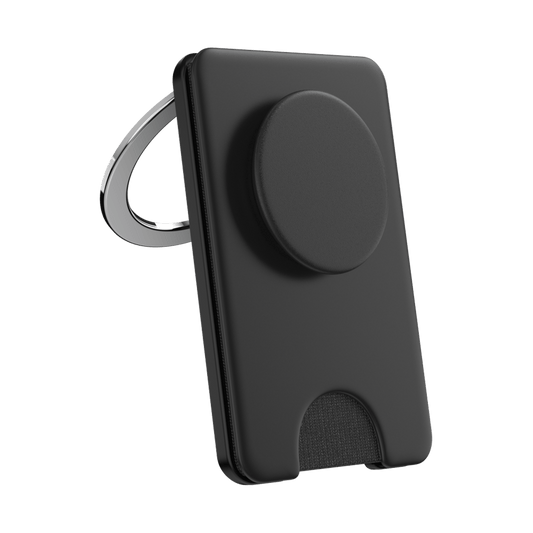 PopSockets - MagSafe Kick-Out Wallet Grip  Adjustable Stand for Cell Phones - Black
